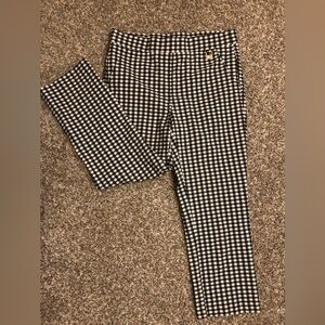 Crop black & white pants